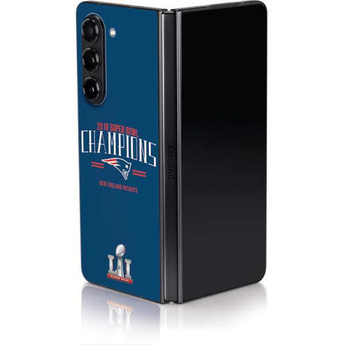 NFL 2016 Super Bowl LI Champions New England Patriots Galaxy Z Fold5 5G Skin